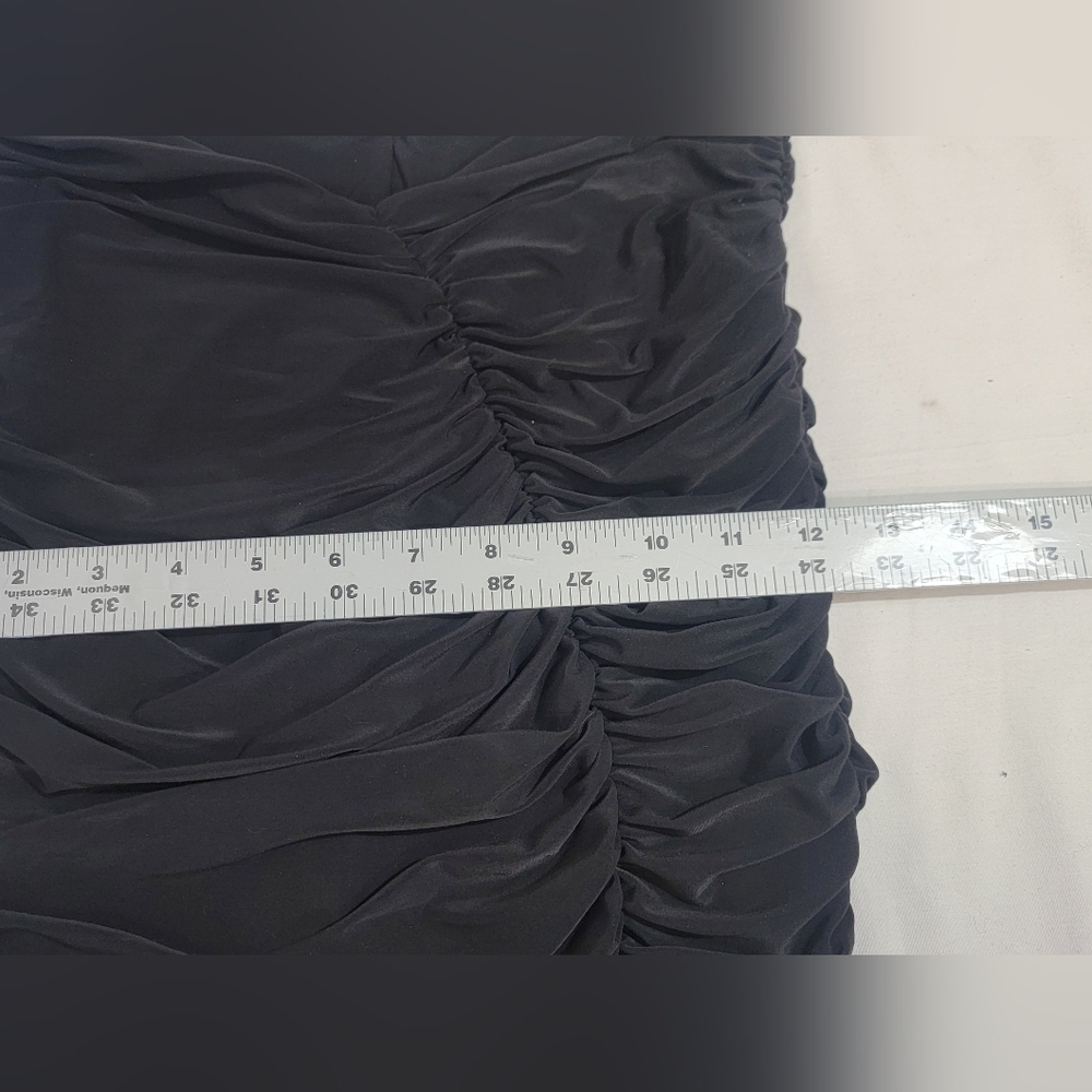 naked wardrobe Black Ruched Midi Skirt - Picture 10 of 11
